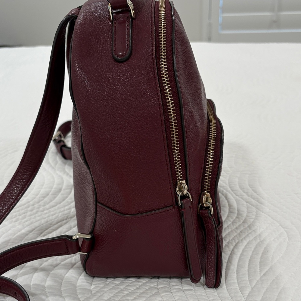 Kate Spade Jackson Burgundy Leather Backpack - Picture 5 of 16